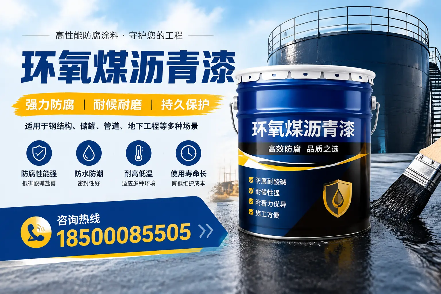 环氧煤沥青漆在工业中的应用，凉山企业的选择
